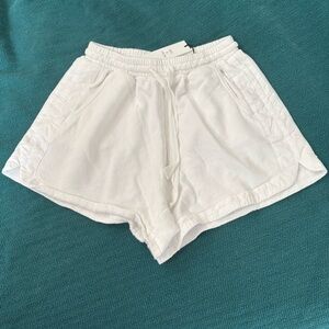 Unsubscribed cotton dolphin shorts in white NWT Size XS